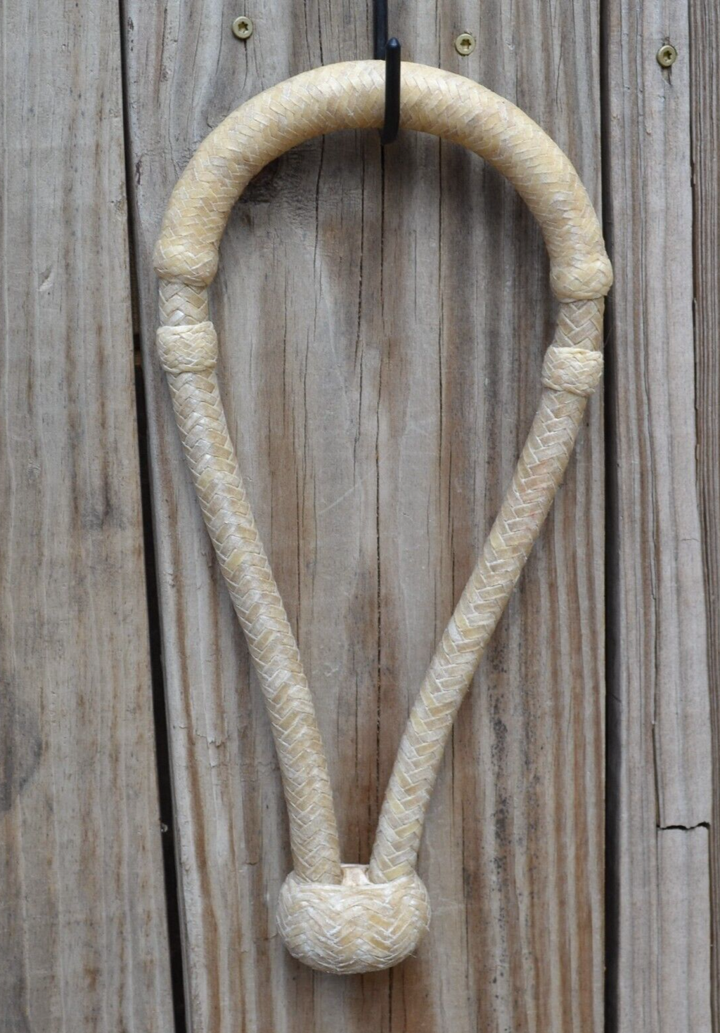 5/8 Rawhide Bosal - Black with Natural Interweave