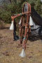 Jose Ortiz Harness Futurity Cross-Over Headstall Natural/Turquoise Rawhide