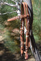 Jose Ortiz Harness Leather Browband Headstall Natural/Latigo Rawhide