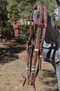 Jose Ortiz Heavy Oil HL Futurity Browband Headstall Natural/TQ Rawhide Knots