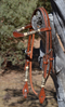 Jose Ortiz Medium Oil Shape Brow Headstall Fancy Natural/Black Rawhide